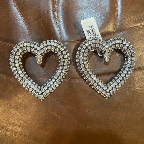 Balenciaga crystal heart earrings - Picture 5 of 11